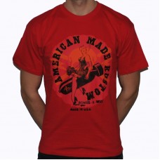 Футболка American Made Kustom Bombs Away Red T-Shirt